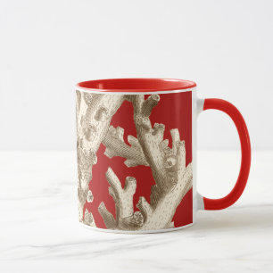 Kleine Koralle in Rot Tasse