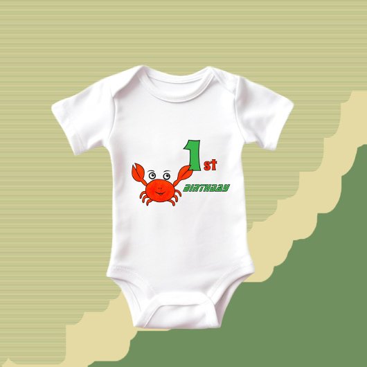 Kleine Krabbe Baby Strampler