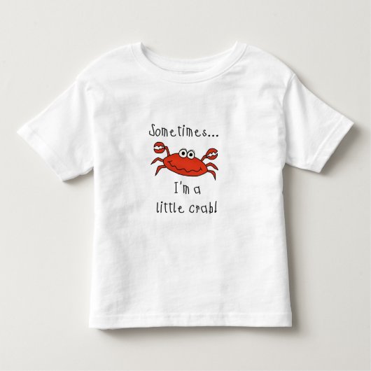 Kleine Krabbe Kleinkind T-shirt (Vorderseite)
