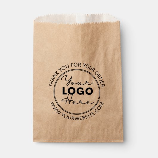 Kleine Kraft-Papiertaschen mit individuellem Logo Geschenktütchen (Vorderseite)