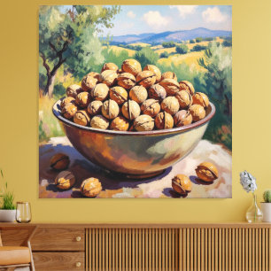 Kleine Kraftpakete – Die Welt der Nüsse Leinwanddruck