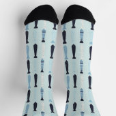 Kleine Krawatte Niedliches Muster Socken (Oben)