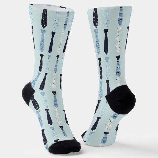 Kleine Krawatte Niedliches Muster Socken (Gewinkelt)