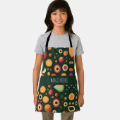 Kleine Kreise Gelbes geometrisches Muster Schürze (Insitu)