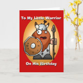 Kleine Kriegers-Geburtstags-Karte Karte (Gelbe Blume)