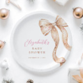 Kleine Krümelbow Babydusche Pappteller