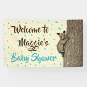 Kleine Kub Baby Bear Boy's Baby Dusche Banner (Horizontal)