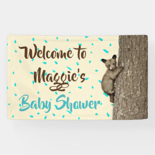 Kleine Kub Baby Bear Boy's Baby Dusche Banner