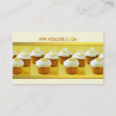 Kleine Kuchen auf Visitenkarte (Rückseite)