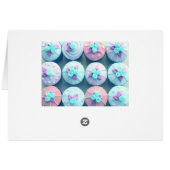 Kleine Kuchen, gefroren im Blau (Rückseite Horizontal)