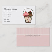 Kleine Kuchen in der Korb-Visitenkarte Visitenkarte (Vorne/Hinten)