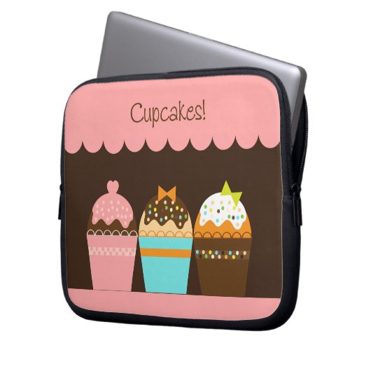 Kleine Kuchen - Laptop-Hülse Laptopschutzhülle (Vorderseite Links)