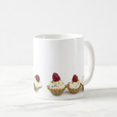 kleine Kuchen mit Himbeeren Kaffeetasse (VorderseiteRechts)