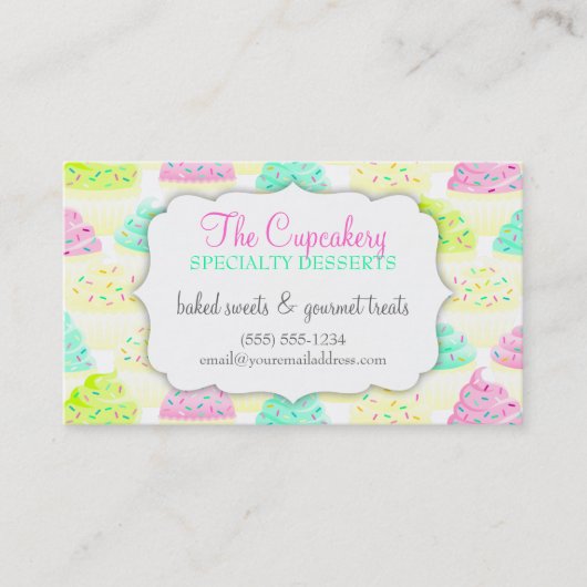 Kleine Kuchen N besprüht Kupon-Rabatt-Karte Rabattkarte (Vorderseite)