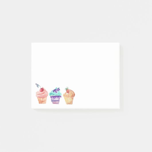 Kleine Kuchen Post-it Klebezettel (Vorderseite)