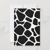 Kleine Kuh-Babydusche mit einer Reservierungskarte Einladung (Rückseite)