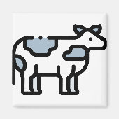 Kleine Kuh Magnet (Vorne)