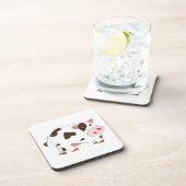 Kleine Kuhgetränkekappe Getränkeuntersetzer (Rechte Seite)