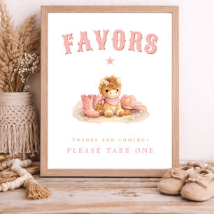 Kleine Kuhhirten-Baby-Partygeschenke hier Poster