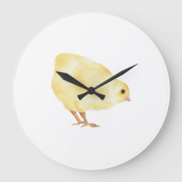 Kleine Küken. Große Wanduhr