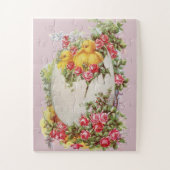 Kleine Küken in einer Muschel Ei Kinderpuzzle Puzzle (Vertikal)