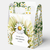 Kleine, kundenspezifische Daisy Baby Dusche Geschenkschachtel (Geöffnet)