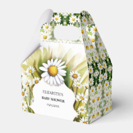Kleine, kundenspezifische Daisy Baby Dusche Geschenkschachtel