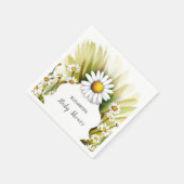 Kleine, kundenspezifische Daisy Baby Dusche Serviette (Ecke)