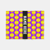 Kleine kundenspezifische Fleecesoftball-Decke - Fleecedecke (Vorderseite (Horizontal))