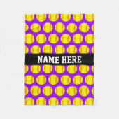 Kleine kundenspezifische Fleecesoftball-Decke - Fleecedecke (Vorderseite)