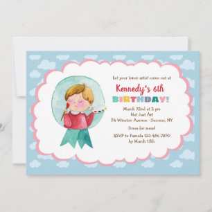 Kleine Künstler-Einladung Einladung