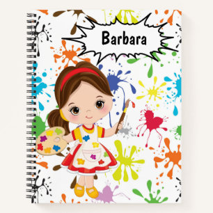 Kleine künstlerische Sketch personalisieren Notizblock