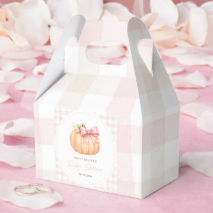 Kleine Kürbis-Baby-Party Herbst Rosa Kürbis-Schlei Geschenkschachtel