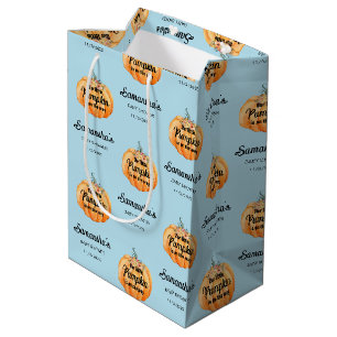Kleine Kürbis-Baby-Party Mittlere Geschenktüte