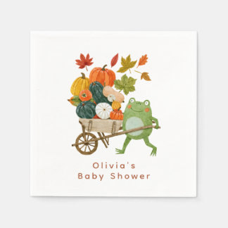 Kleine Kürbis-Baby-Party-Papier-Serviette Serviette