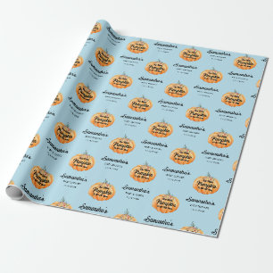 Kleine Kürbis-Baby-Shower-Geschenkpapier Geschenkpapier