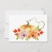 Kleine Kürbis Babydusche danke Karte (Rückseite)