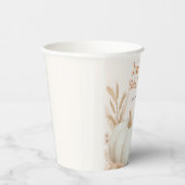 Kleine Kürbis Fall Babydusche Dekoration Pappbecher (Rechts)