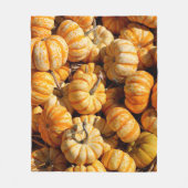 kleine Kürbis Fleecedecke (Vorderseite)