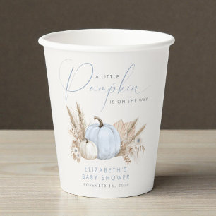 Kleine Kürbis-Herbst-Baby-boy-Party Pappbecher