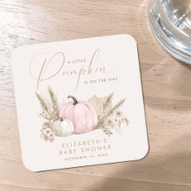 Kleine Kürbis Herbst Baby Mädchen Shower