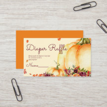 Kleine Kürbis-Windel-Tombola