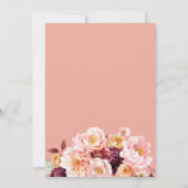 Kleine Kürbisbaby-Dusche Einladung (Rückseite)