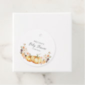 kleine Kürbisbaby-Dusche Geschenkanhänger (Beispiel)