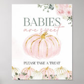 Kleine Kürbisbabys sind süßes Zeichen Poster (Vorne)