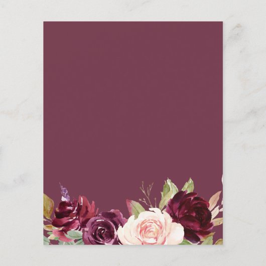 Kleine Kürbisbeere mit Blumengebäck einladen (Rückseite)