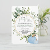 Kleine Kürbisblütendusche Einladung (Stehend Vorderseite)