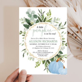 Kleine Kürbisblütendusche Einladung