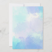 Kleine Kürbisblütendusche Einladung (Rückseite)