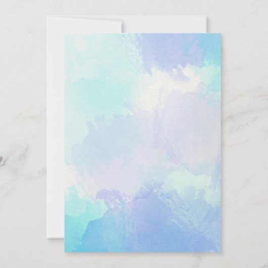 Kleine Kürbisblütendusche Einladung (Rückseite)